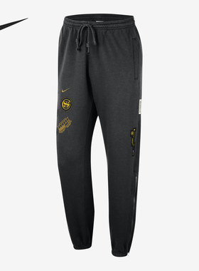 Nike/耐克正品2023新款男子金州勇士队束脚运动长裤FB4485