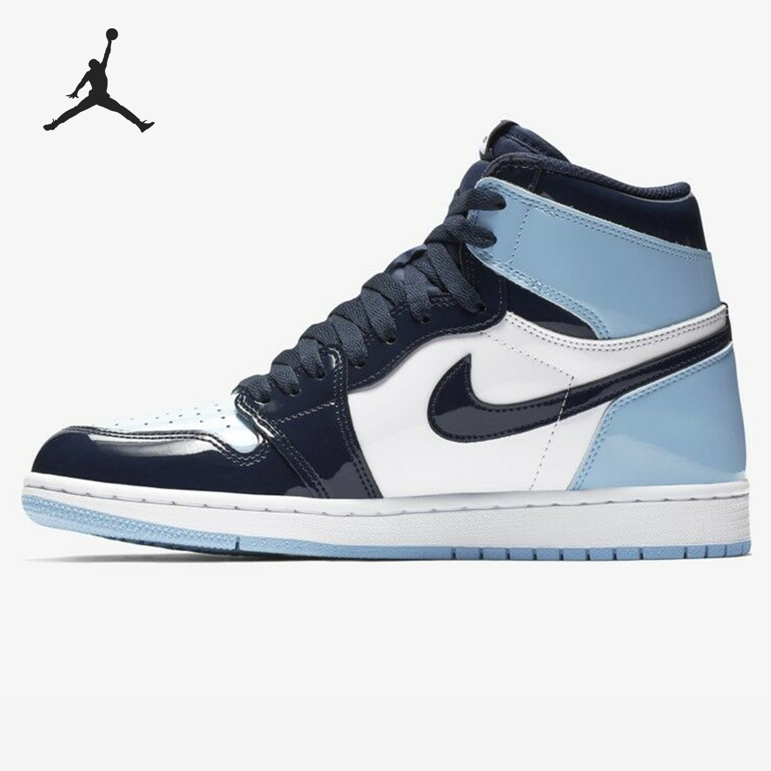 Nike/耐克正品Air Jordan 1 ASG AJ1 全明星漆皮北卡蓝CD0461-401