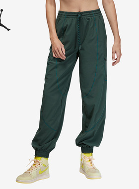 Nike/耐克官方正品Jordan 女子梭织印花束脚运动长裤FB4660-316
