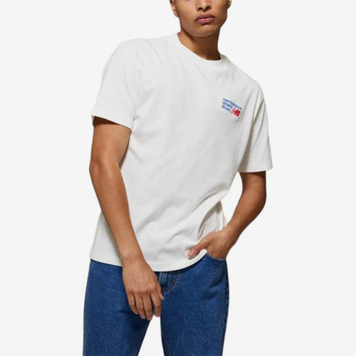 New Balance/NB正品夏季新款男子宽松透气休闲短袖T恤MT41908-SST