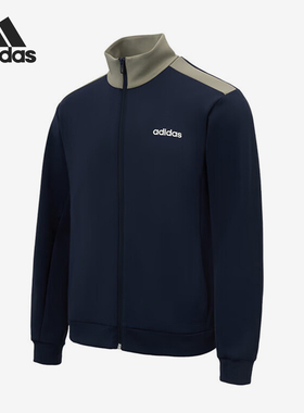 Adidas/阿迪达斯正品2025秋季款男士印花运动休闲拼接外套JX9423
