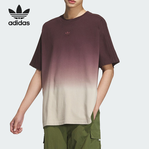 阿迪达斯男女运动时尚短袖