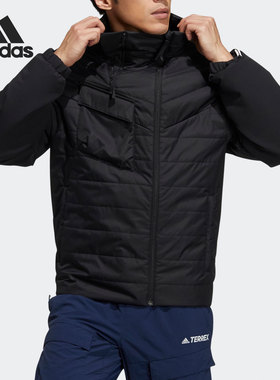 Adidas/阿迪达斯正品当季新款男女休闲运动保暖棉服H23105