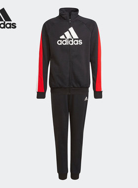 Adidas/阿迪达斯正品休闲大童运动时尚潮流防风两件套 GT6970