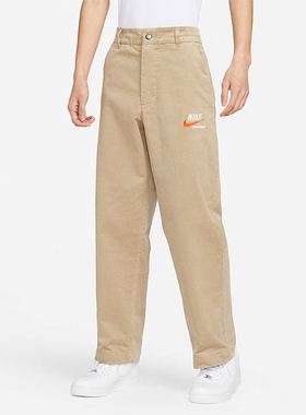 Nike/耐克正品运动男士刺绣直筒纯色透气休闲长裤DX0001-247
