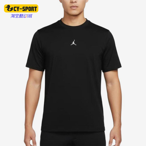 Nike/耐克正品JORDAN新款男黑色时尚圆领短袖T恤IF0883-010
