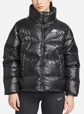 Nike/耐克正品冬女子保暖短款面包运动休闲羽绒服 DV0555-010