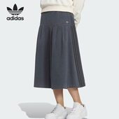 Adidas 阿迪达斯正品 三叶草女士日常针织宽松休闲半身裙KS5986