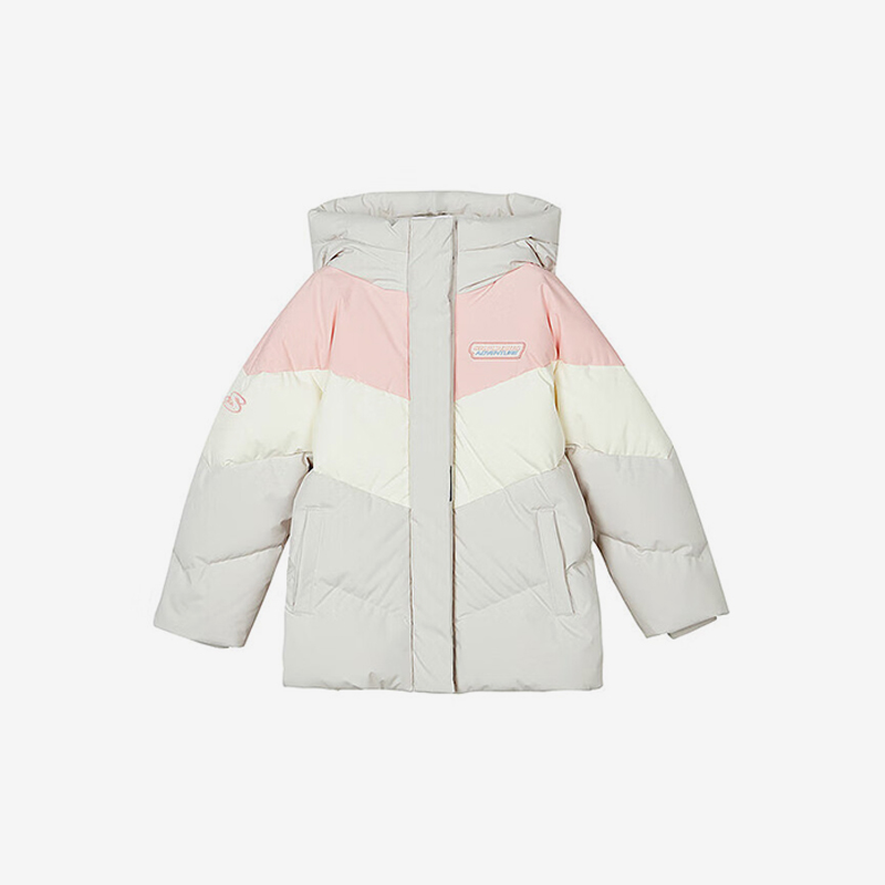 斯凯奇正品女童防风羽绒服