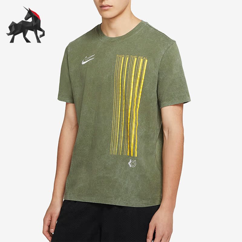 耐克男子水洗刺绣运动短袖T恤