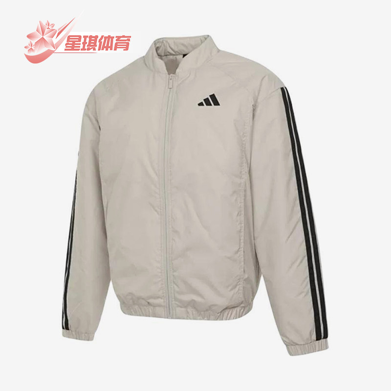 Adidas/阿迪达斯正品ESS 3S INS B J男士运动立领拉链棉服JD1293