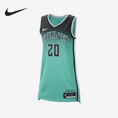 Nike/耐克官方正品WNBAVictory新款男薄荷绿黑色球衣FD0806-305