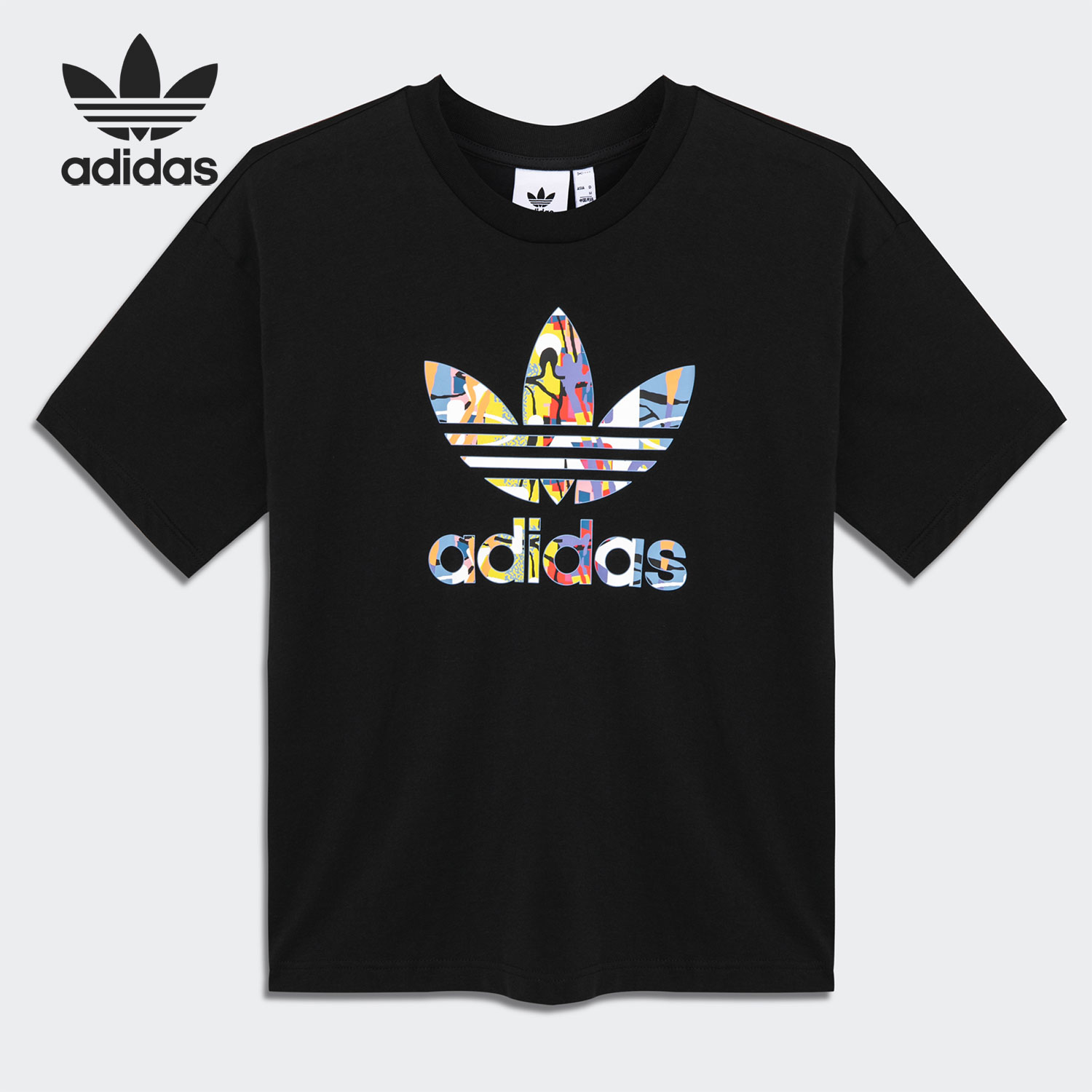 Adidas/阿迪达斯正品 UNITES TRE 三叶草男女运动T恤 HE2520