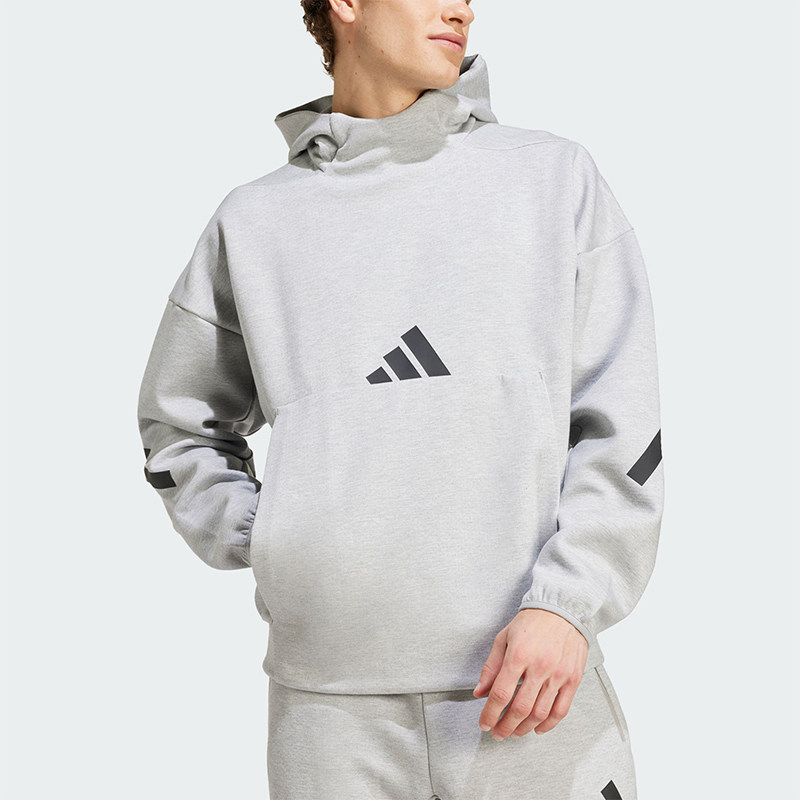 Adidas/阿迪达斯正品新款男士连帽轻薄亲肤柔软卫衣JE3070