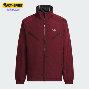 Adidas/阿迪达斯正品三叶草男士运动休闲双面穿棉服KA0821