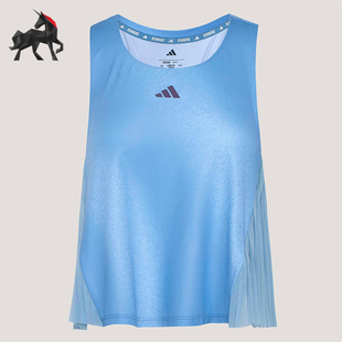 Adidas/阿迪达斯正品RIM BREZ SNGT W女士运动百褶背心T恤KY5048