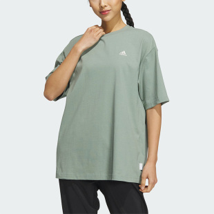T恤IS7405 26夏女子宽松舒适圆领运动短袖 Adidas 阿迪达斯正品
