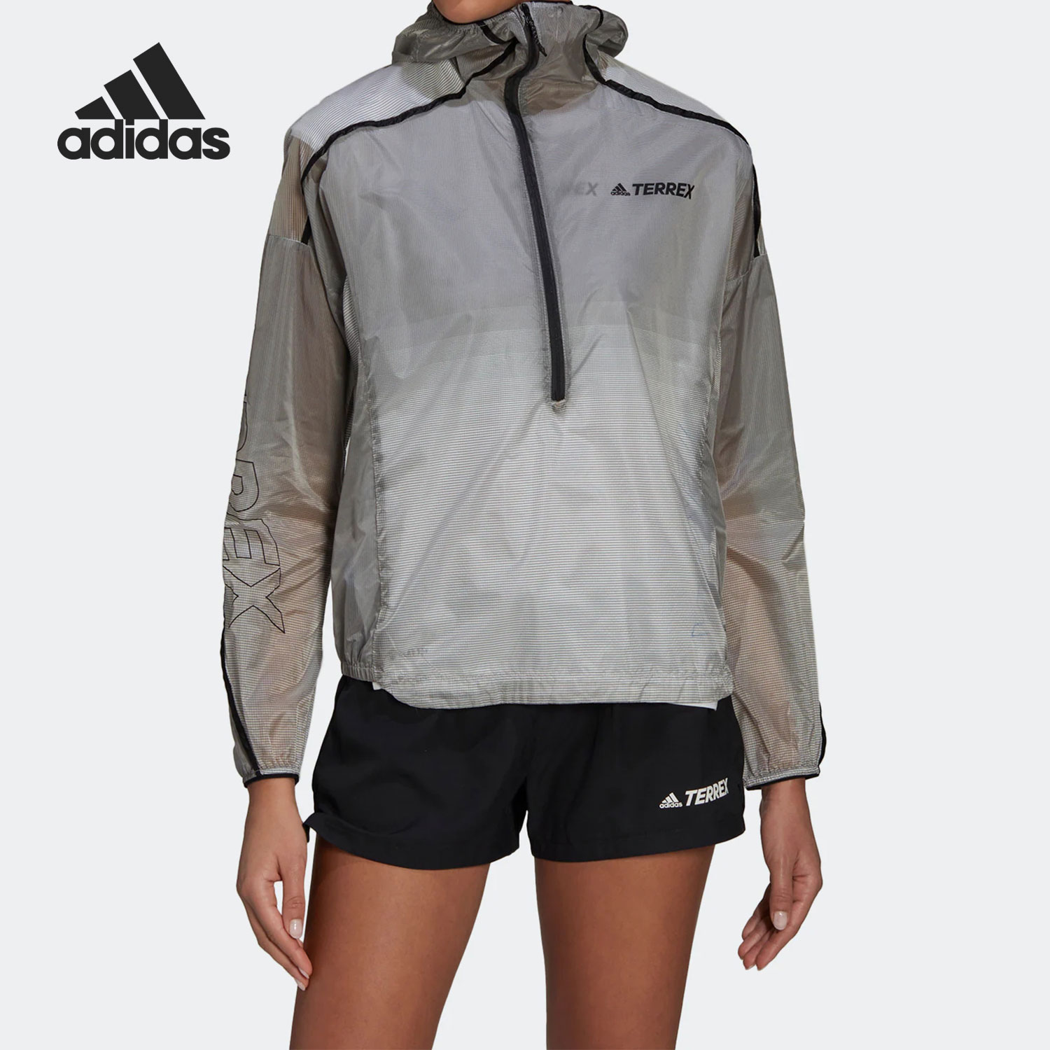 Adidas/阿迪达斯正品TERREX女子户外运动薄款夹克外套H11749