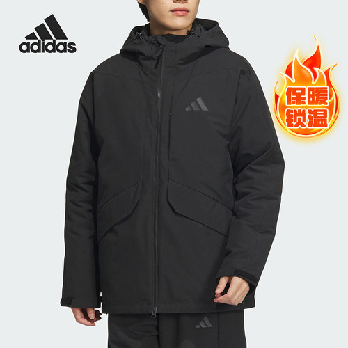 Adidas/阿迪达斯正品新款男士保暖三合一鸭绒羽绒服JY4215