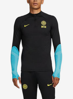 Nike/耐克正品男士耐穿立领套头拼接足球长袖T恤上衣DN2813-010