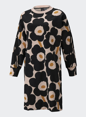 Adidas/阿迪达斯 正品 女子运动休闲长袖圆领连衣裙H57324