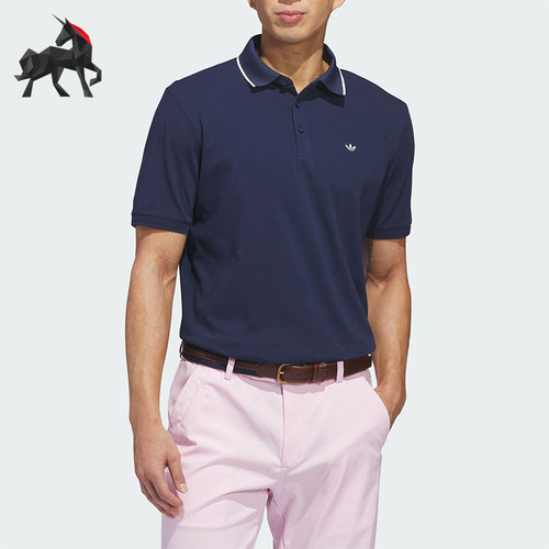 Adidas/阿迪达斯正品2026年男士高尔夫经典运动短袖POLO衫KB8622