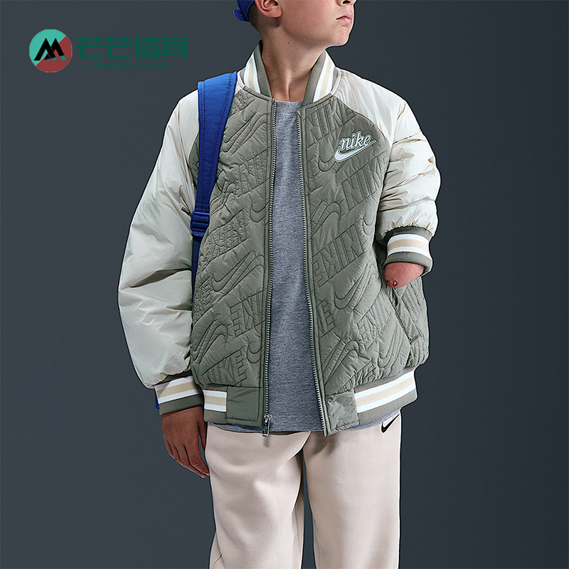 Nike/耐克正品大童运动经典保暖休闲校园风夹克外套IR0013-320