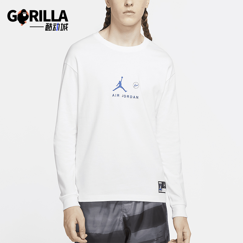 耐克男士圆领宽松长袖T恤