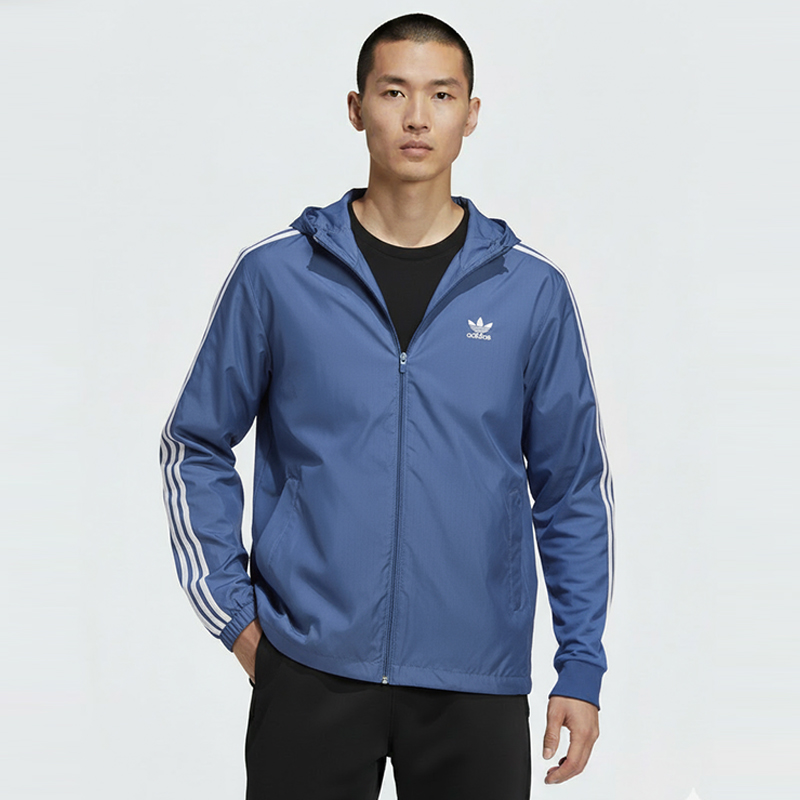Adidas/阿迪达斯正品三叶草 3-STRIPES 男子连帽外套GN3469