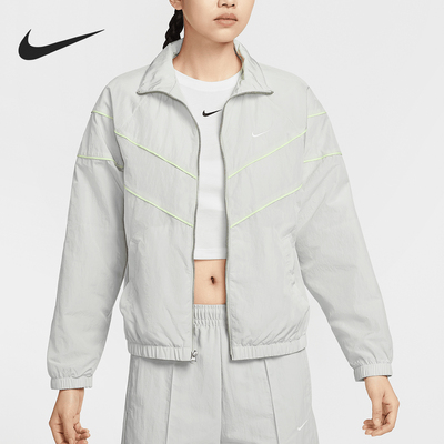 耐克女士宽松防晒梭织外套