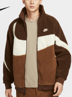 Nike/耐克官方正品冬季新款男士仿羊羔绒双面穿外套BQ6546-259