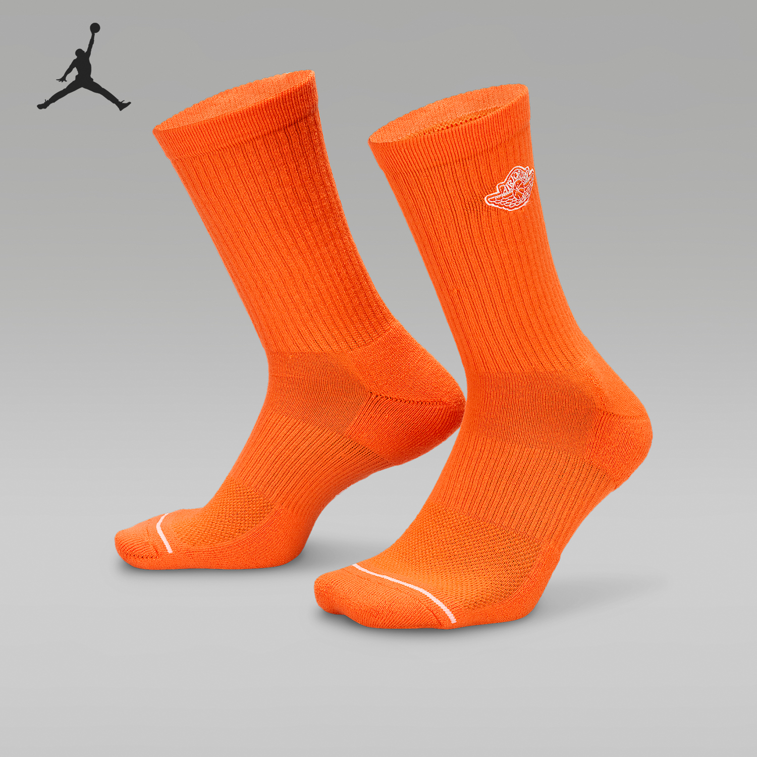 Nike/耐克正品JORDAN男女耐磨训练运动袜一双装IF1616-800