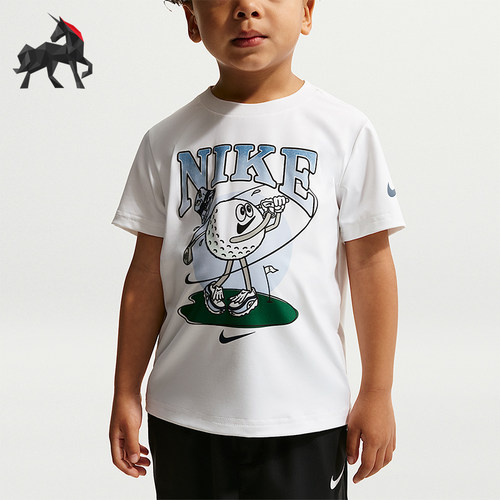 Nike/耐克正品2026年婴童圆领套头高尔夫球经典短袖T恤IW1626-100