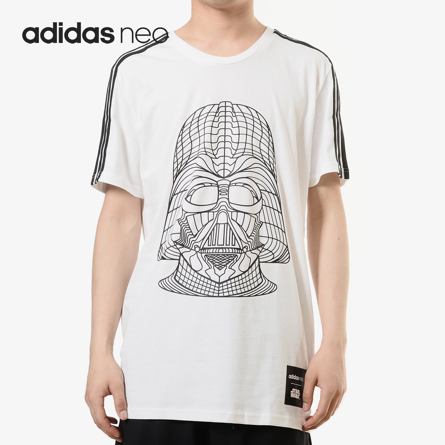 Adidas/阿迪达斯正品男子星球大战系列休闲运动短袖T恤 CV9384