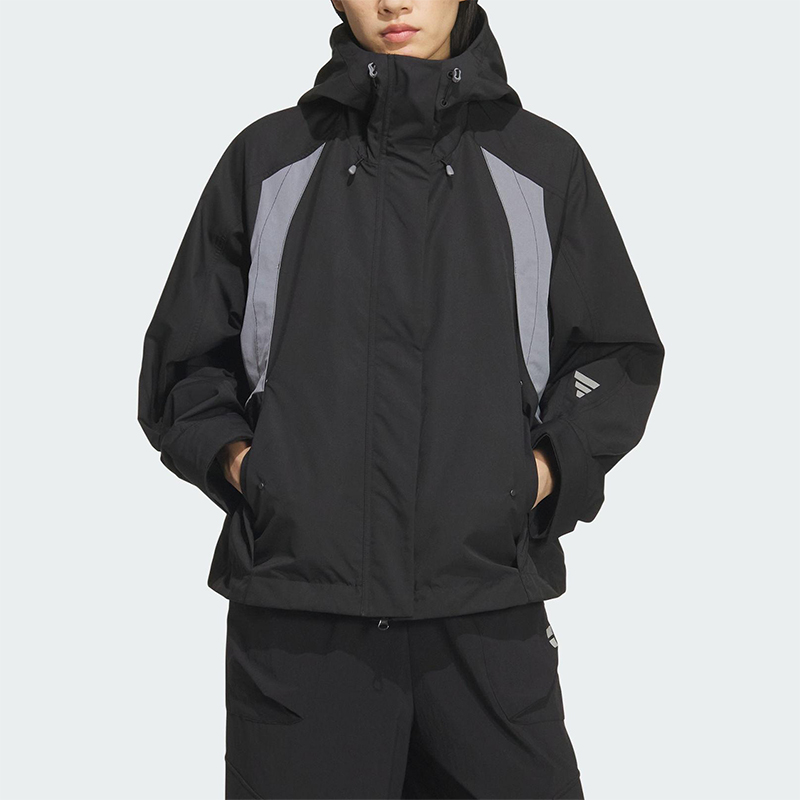 Adidas/阿迪达斯正品FUTURE STYLE女士连帽保暖梭织外套KS0065