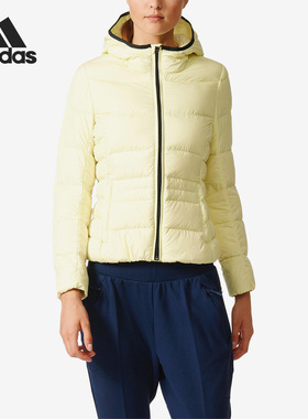 Adidas/阿迪达斯正品冬季新款女子运动保暖连帽羽绒服AY4051