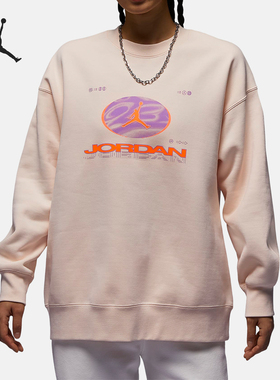 Nike/耐克正品JORDAN女士加绒运动保暖圆领卫衣FV4021-823