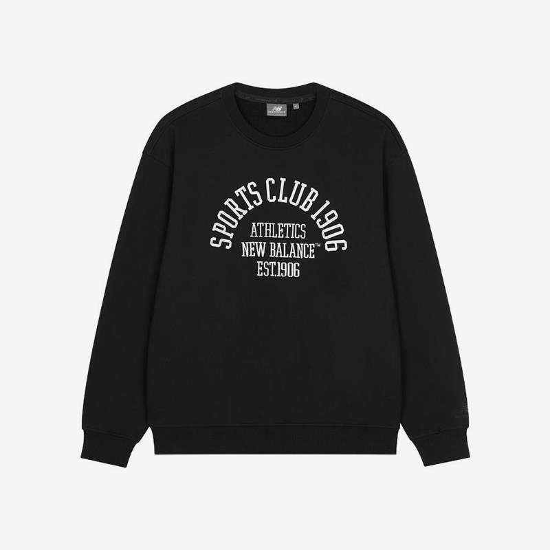 New Balance/NB正品经典男女同款时尚简约圆领卫衣5CD38491-BK