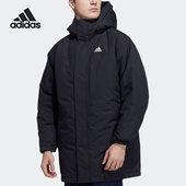阿迪达斯正品 男款 冬季 Adidas 户外连帽保暖运动羽绒服 H20764