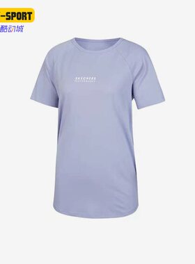 Skechers/斯凯奇正品新款女子舒适透气运动休闲短袖T恤 P222W060