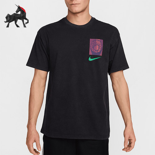 Nike/耐克正品新款男士圆领针织经典透气经典短袖T恤HJ3326-010