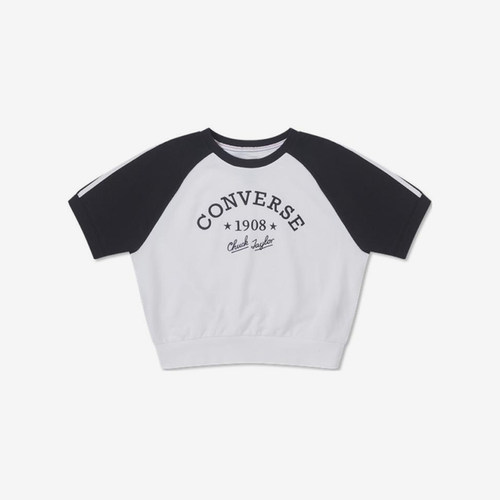 Converse/匡威正品夏季新款女子拼色运动休闲短袖T恤10026384-A01