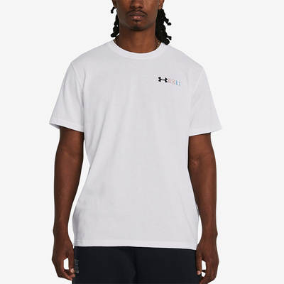 UA/安德玛正品HW LC LOGO REPEAT SS男士简约短袖T恤1382904-100