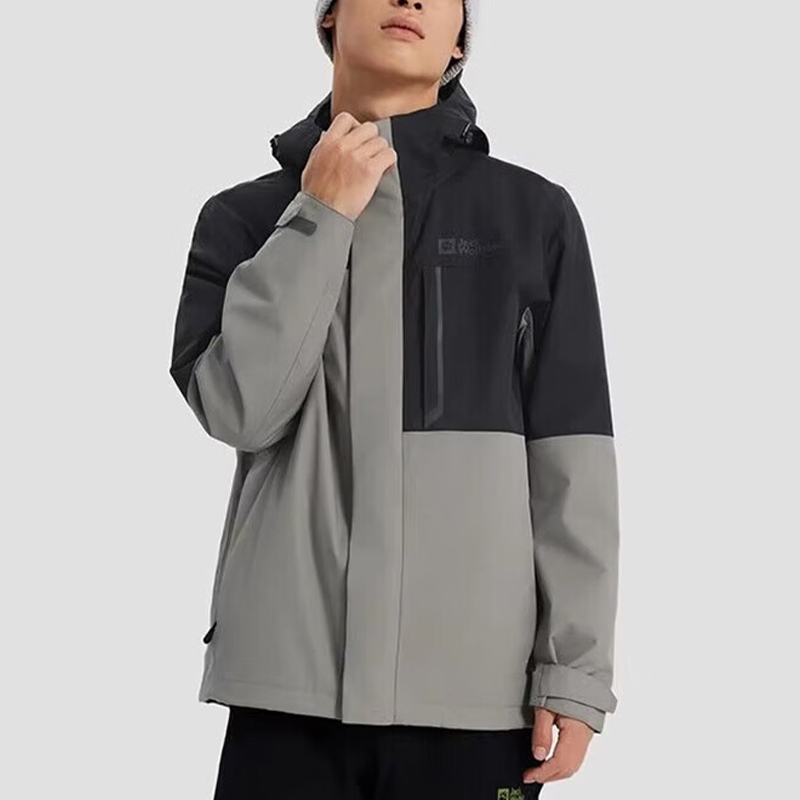 Jack wolfskin/狼爪正品软壳三合一男士冲锋衣5121152-6185