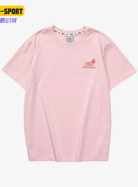 Skechers/斯凯奇正品夏季男动训练宽松透气短袖L223U163-01SX