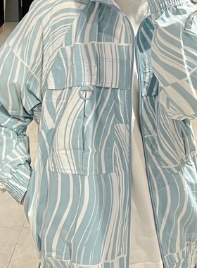 Adidas/阿迪达斯官方正品SMC女子训练印花立领运动夹克外套HT1102