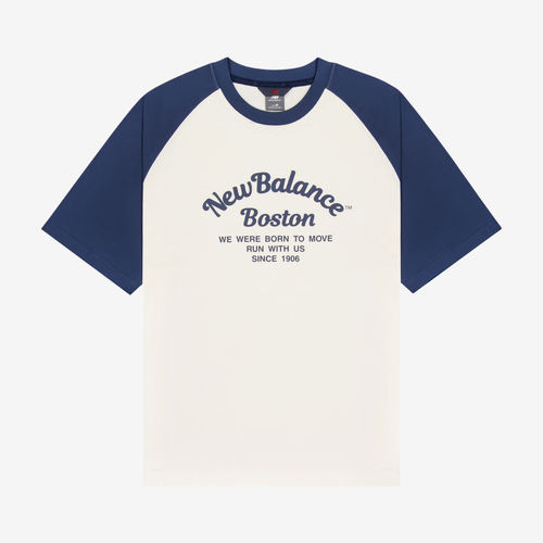 New Balance新百伦正品男插肩圆领字母短袖T恤NEF21271-IV