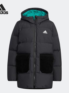 Adidas/阿迪达斯官方正品JK BOS LL DOWN保暖儿童羽绒服HM9666