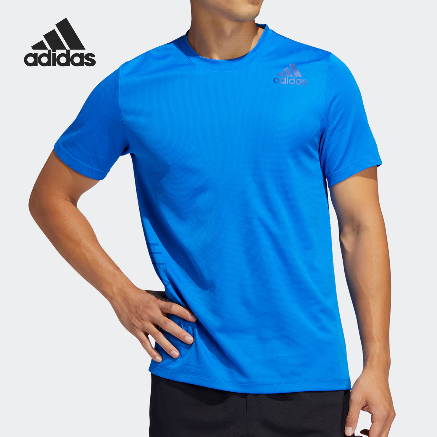 Adidas/阿迪达斯正品男子透气健身训练运动短袖T恤 FM2104