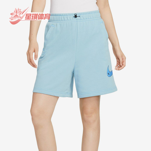 Nike/耐克正品女子运动针织透气休闲经典透气五分短裤DM6750-494